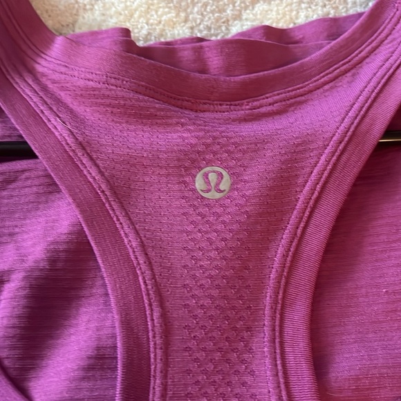 Lululemon swiftly tech racer back tank race length vivid plum - Picture 2 of 5
